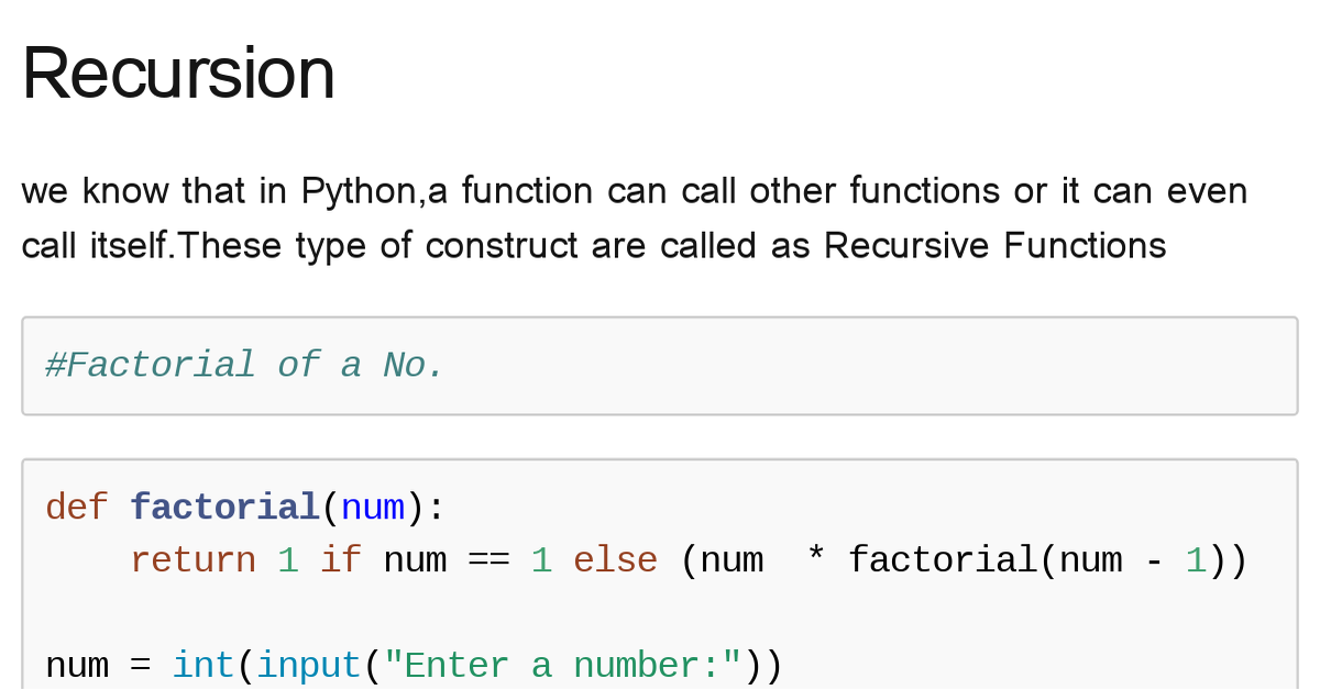 recursion-functions