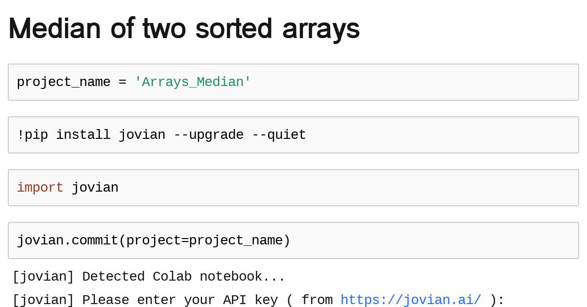 arrays-median